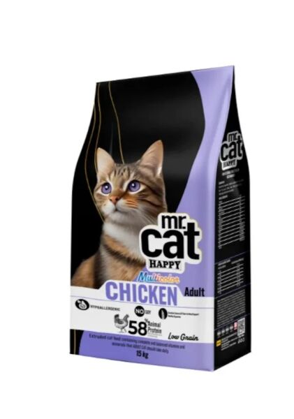 Mr.Cat Happy 15 Kg Multicolor Kedi Maması
