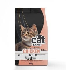 Mr.Cat Happy 15 Kg Tavuklu Yavru Kedi Maması