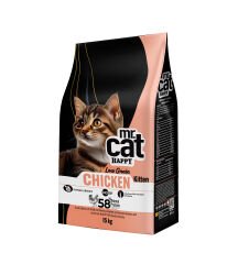 Mr.Cat Happy 15 Kg Tavuklu Yavru Kedi Maması