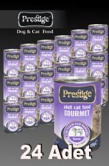 24 ADET PRESTİGE GURME KEDİ KONSERVE MAMASI