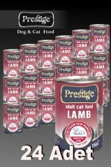 24 ADET PRESTİGE KUZULU KEDİ KONSERVE MAMA