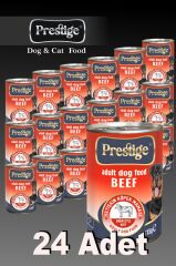 24 ADET PRESTİGE BİFTEKLİ KÖPEK KONSERVE MAMASI