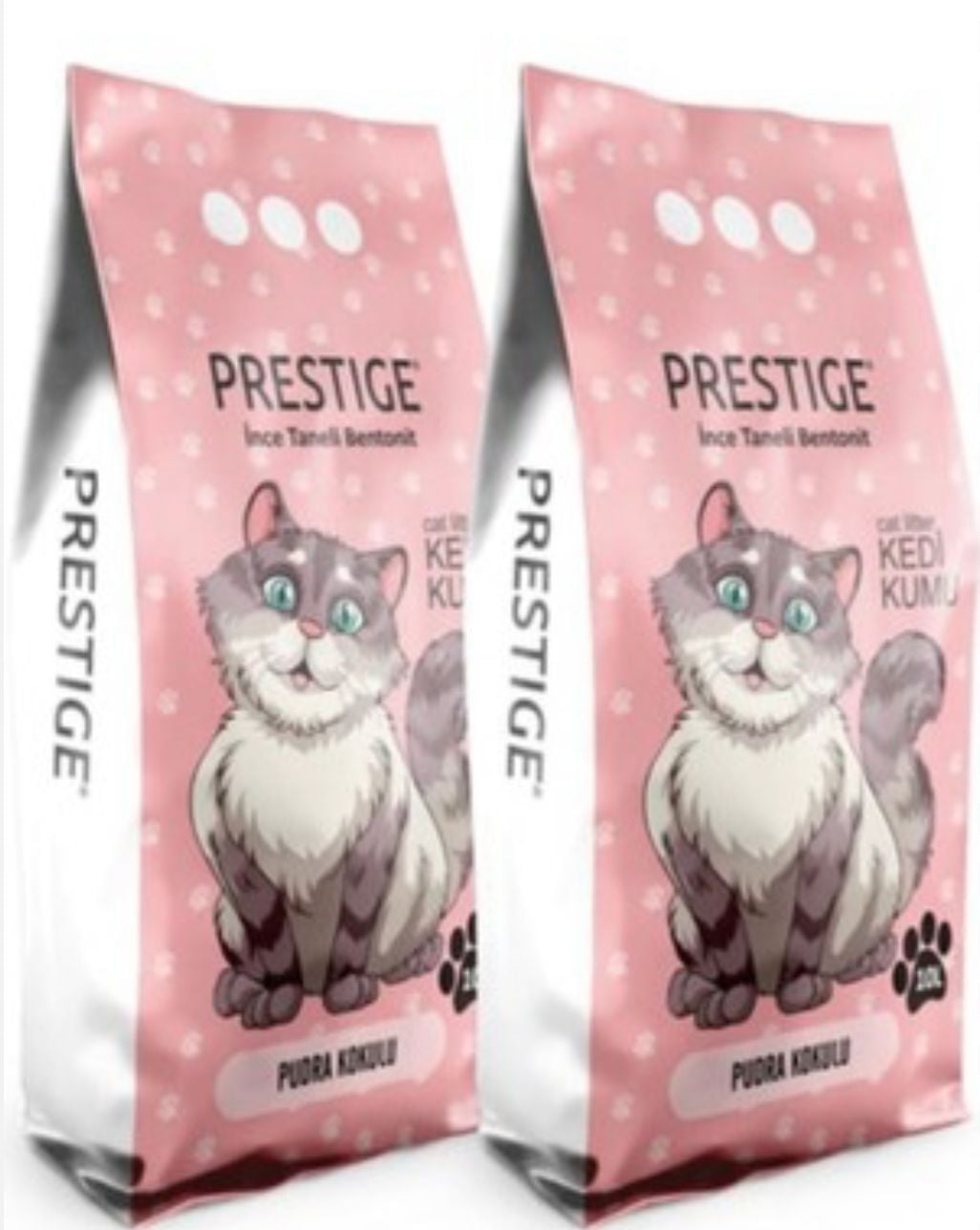 PRESTİGE 2*10 LT PUDRA KOKULU KEDİ KUMU