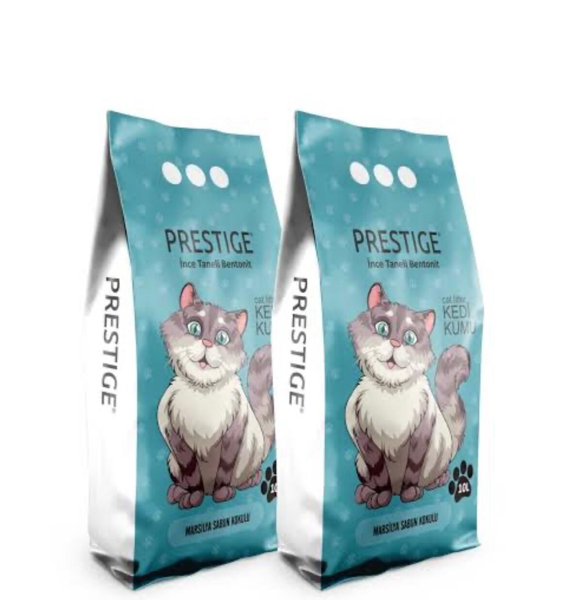 PRESTİGE 2*10 LT MARSİLYA SABUNU KOKULU KEDİ KUMU