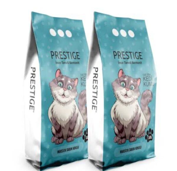 PRESTİGE 2*10 LT MARSİLYA SABUNU KOKULU KEDİ KUMU