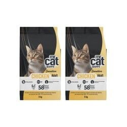 Mr.Cat Happy 2*5 Kg Düşük Tahıllı Tavuklu Kedi Maması