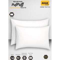 ADAK PUF PUFF ROLL PACK 2Lİ ELYAF YASTIK (50*70 CM 550 GR*2 ADET)