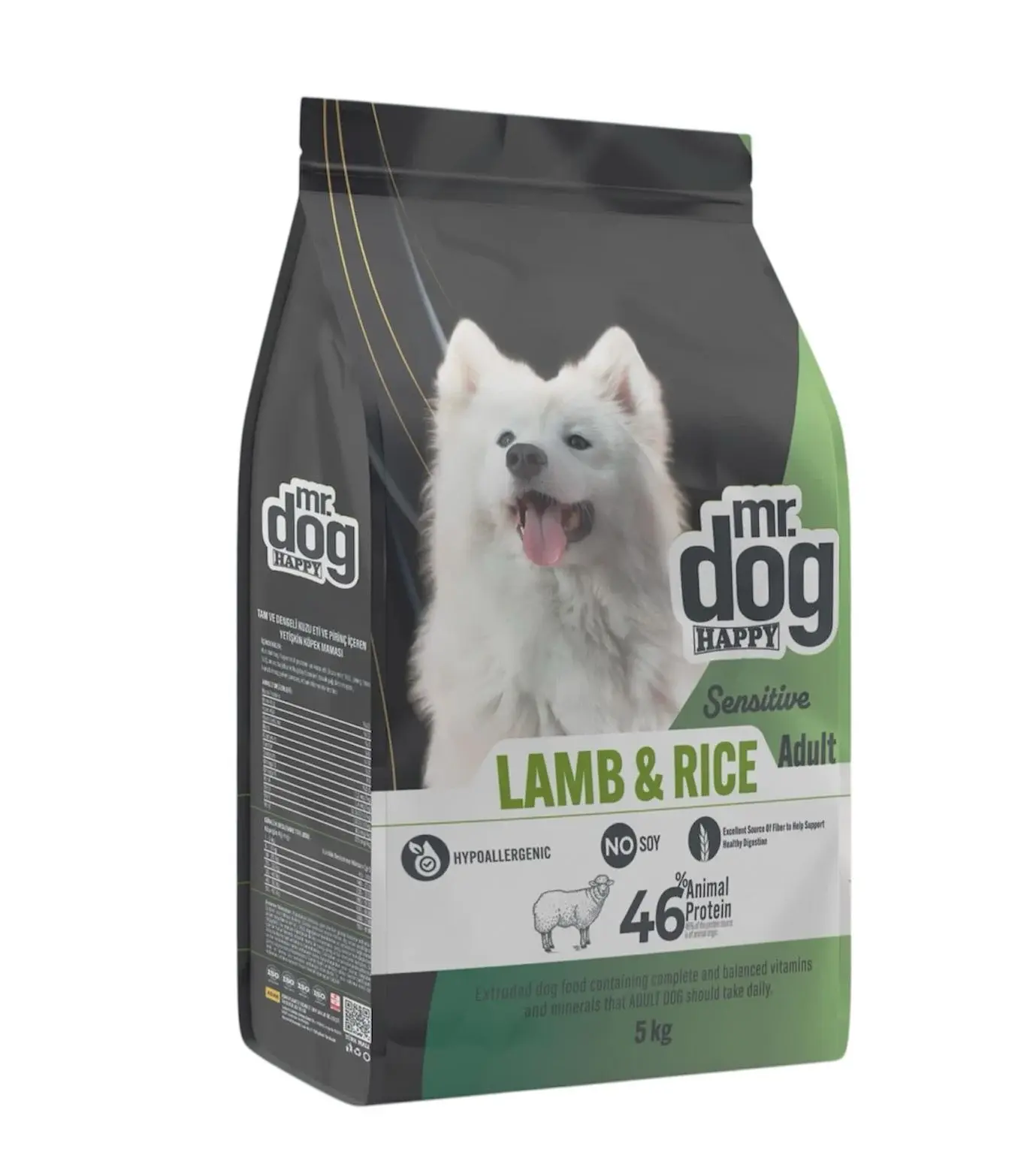 Mr. Dog Happy Kuzu Etli Ve Pirinçli Yetişkin Köpek Maması 5 Kg